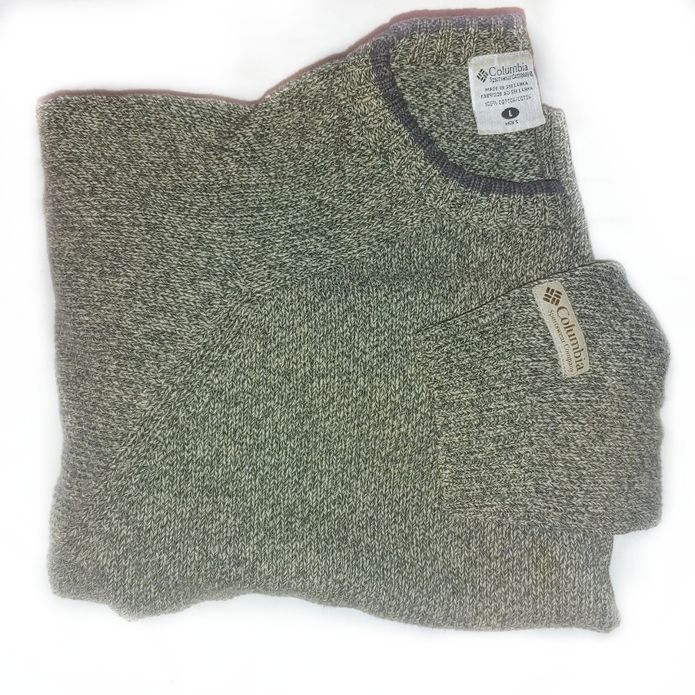 Vintage Columbia ribbed cotton sweater